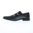 Фото #3 товара La Milano A14040 Mens Black Leather Slip On Loafers & Slip Ons Casual Shoes 8