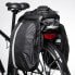 Фото #4 товара Torba rowerowa na bagażnik z kieszeniami i paskiem na ramię 27L czarna