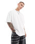 ASOS DESIGN oversized t-shirt in white with cherub back print