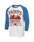 Men's White/Royal It's Always Sunny in Philadelphia Philly Dive Bar Raglan T-Shirt