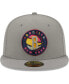 ფოტო #2 პროდუქტის Men's Gray Brooklyn Nets Color Pack 59FIFTY Fitted Hat
