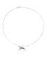 ფოტო #3 პროდუქტის Sterling Silver and Multi-Gemstone Inlay Horse Pendant Necklace, 18 Inches