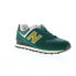 Фото #2 товара New Balance 574 U574RBC Mens Green Suede Lace Up Lifestyle Sneakers Shoes