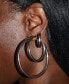 ფოტო #2 პროდუქტის Medium Anti-Tarnish Open Hoop Earrings