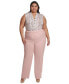 ფოტო #3 პროდუქტის Plus Size Lux Modern-Fit Pants