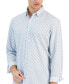 Фото #3 товара Men's Regular-Fit Houndstooth Stretch Shirt, Created for Macy's