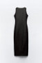 Фото #7 товара Трикотажное платье миди stretch с запáхом ZARA