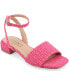 Фото #1 товара Women's Adleey Ankle Strap Tweed Block Heel Sandals