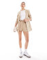 Miss Selfridge soft touch relaxed fit blazer co ord in stone