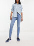 Noisy May Allie low rise skinny jeans in light blue