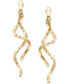 ფოტო #3 პროდუქტის Double Twist Drop Earrings in 14k Gold