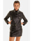 ფოტო #1 პროდუქტის Women's Leather Jacket, Nappa Black