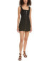 Фото #1 товара Femme Society Button Linen-Blend Mini Dress Women's Black S