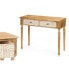 Фото #4 товара Мебель для прихожей с 2 ящиками Белый Коричневый Древесина манго 98 x 77 x 42 cm Изгиб