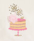 ფოტო #3 პროდუქტის Baby Girls Birthday Cake Tutu Top and Striped Leggings, 2 Piece Set