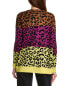 Kier + J Leopard Wool & Cashmere-Blend Cardigan Women's