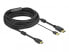 Фото #2 товара Delock 85968 - 10 m - HDMI Type A (Standard) - DisplayPort + USB Type-A - Male - Male - Straight