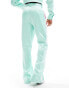 Фото #2 товара ASOS DESIGN smart co-ord wide satin trouser in pink with side stripe