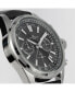 ფოტო #2 პროდუქტის Men's Liverpool Watch with Leather/Solid Stainless Steel Strap, Chronograph 1-2117