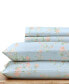 Фото #3 товара Lodge Pattern King Size Cotton Sheet Set - 400 Thread Count 100% Cotton Sateen - Lodge Camp