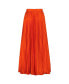 Women's Pleated Charmeuse Wide Leg Pants