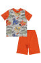 Erkek Çocuk Pijama Takımı 6-9 Yaş Oranj