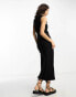 Фото #8 товара Object maxi dress in black