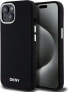 DKNY DKNY DKHMP14SSMCHLK iPhone 14 / 15 / 13 6.1" czarny/black hardcase Liquid Silicone Small Metal Logo MagSafe