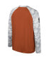 ფოტო #2 პროდუქტის Big Boys Burnt Orange, Camo Texas Longhorns OHT Military-Inspired Appreciation Dark Star Raglan Long Sleeve T-shirt