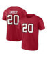 Фото #1 товара Men's Ronde Barber Red Tampa Bay Buccaneers Retired Player Icon Name and Number T-shirt