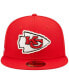 Фото #3 товара Men's Red Kansas City Chiefs Super Bowl IV Pop Sweat 59FIFTY Fitted Hat