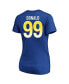 Фото #4 товара Women's Aaron Donald Royal Los Angeles Rams Super Bowl LVI Bound Plus Size Name and Number V-Neck T-shirt