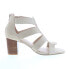 Фото #3 товара David Tate Francis Womens Beige Narrow Nubuck Zipper Strap Heels Shoes 9.5