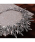 ფოტო #3 პროდუქტის Women's Silver Dented Textured Statement Necklace