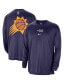 Men's Purple Distressed Phoenix Suns 2023/24 City Edition Authentic Pregame Performance Long Sleeve Shooting T-shirt