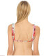Agua De Coco Women's 242905 Lace Roses Halter Bikini Top Multi Swimwear Size L