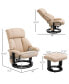 Massage Recliner Chair with Cushioned Ottoman and 10 Point Vibration