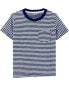 Фото #5 товара Футболка для малышей Carterʻs Baby Striped Pocket Tee