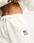 Фото #3 товара Polo Ralph Lauren flag logo joggers in cream CO-ORD