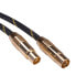 Фото #1 товара ROLINE GOLD Antenna Cable - Male - Female 10.0m - 10 m - IEC - IEC - Black - Gold