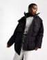 Фото #1 товара Weekday Attila padded parka with utility pockets in black