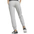 Puma Essentials Logo Elastic Waistband Sweatpants Womens Grey Casual Athletic Bo