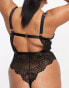 Фото #4 товара ASOS DESIGN Curve Sienna lace soft body in black