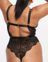 ASOS DESIGN Curve Sienna lace soft body in black