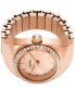 ფოტო #3 პროდუქტის Women's Watch Ring Two-Hand Rose Gold-Tone Stainless Steel 15mm