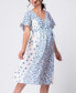 ფოტო #1 პროდუქტის Women's Floral Maternity Nursing Dress