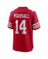 Фото #2 товара Men's Ricky Pearsall Scarlet San Francisco 49ers 2024 NFL Draft First Round Pick Player Game Jersey