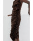 ფოტო #3 პროდუქტის Women's Sophie Velvet Mock Neck Bodycon Midi Dress