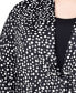 Plus Size Puff Print 3/4 Sleeve 2-Fer Top