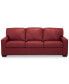 Фото #16 товара Ennia 82" Leather Queen Sleeper Sofa, Created for Macy's